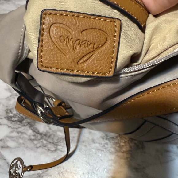 Gray and Brown Hobo Bag - Picture 10 of 13